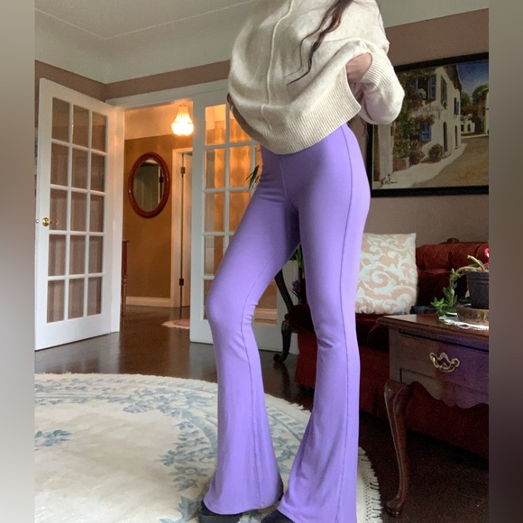 Naked Wardrobe Heavyweight Ribbed Flared Leggings - Picture 4 of 8